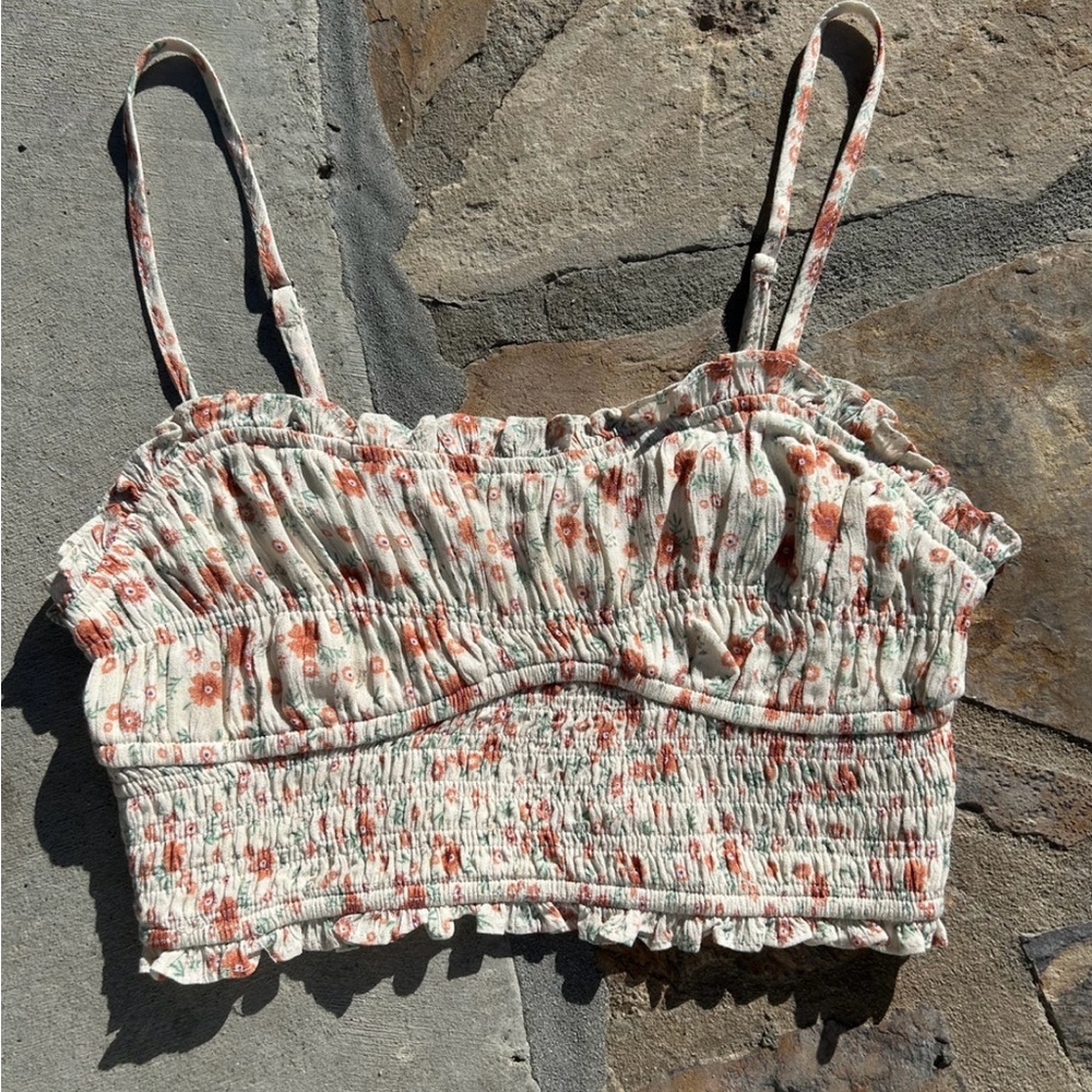 floral crop top